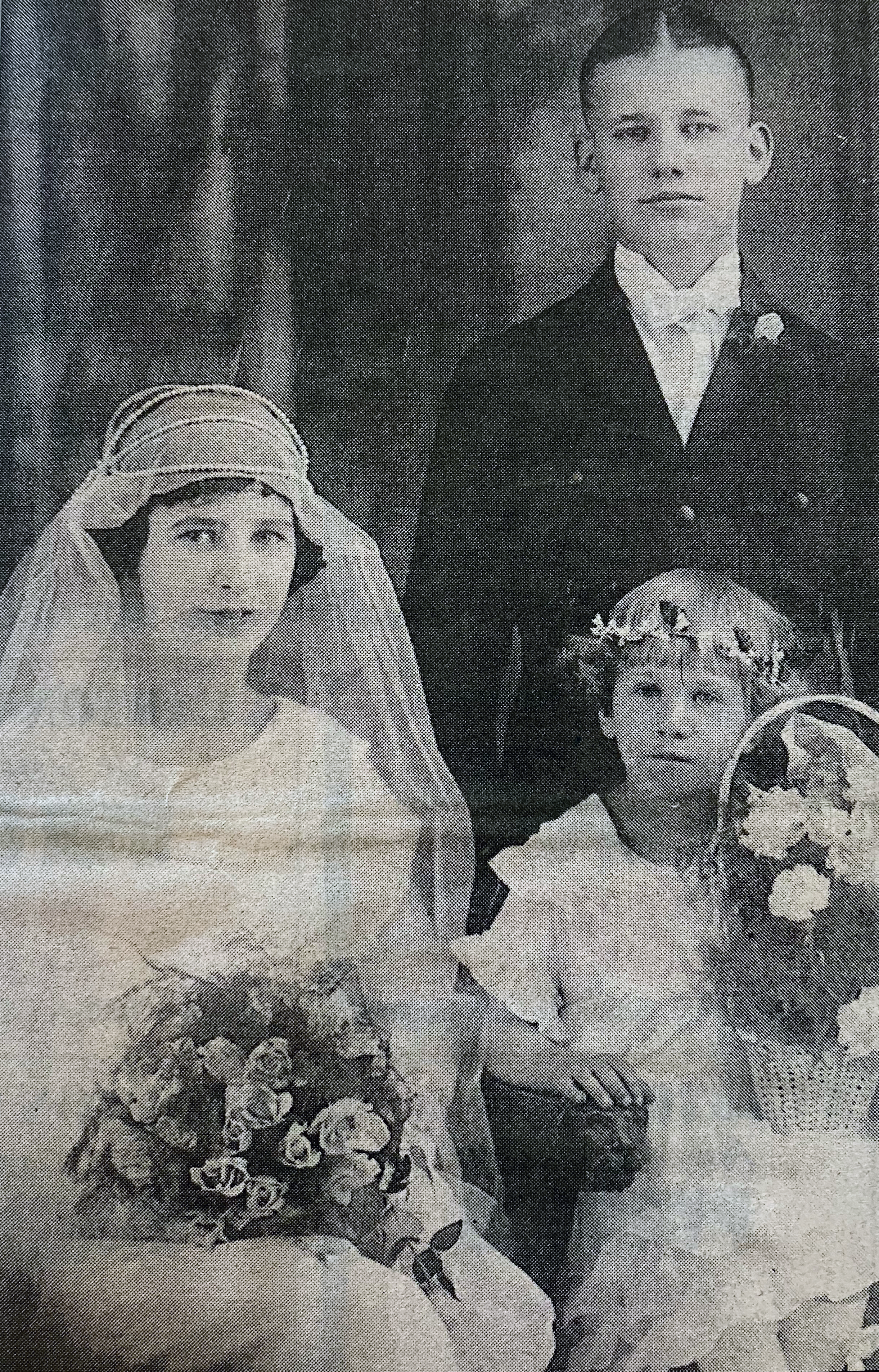 LeRoy and Hazel Scheidelman wedding day