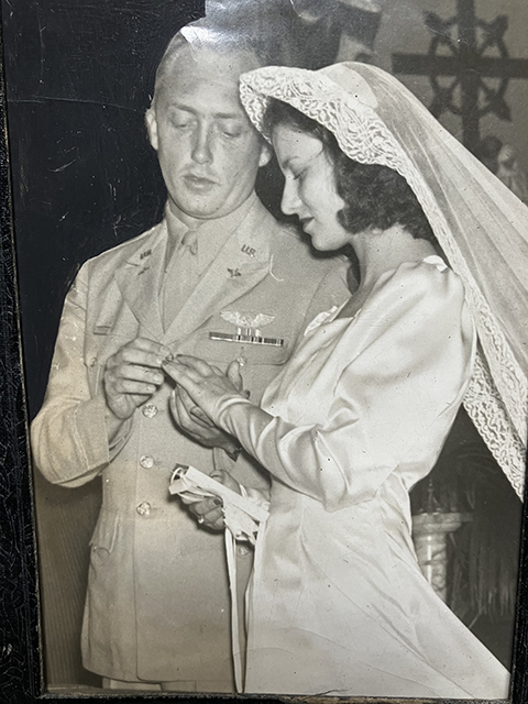 Wedding at St. Paul’s Church, 1945